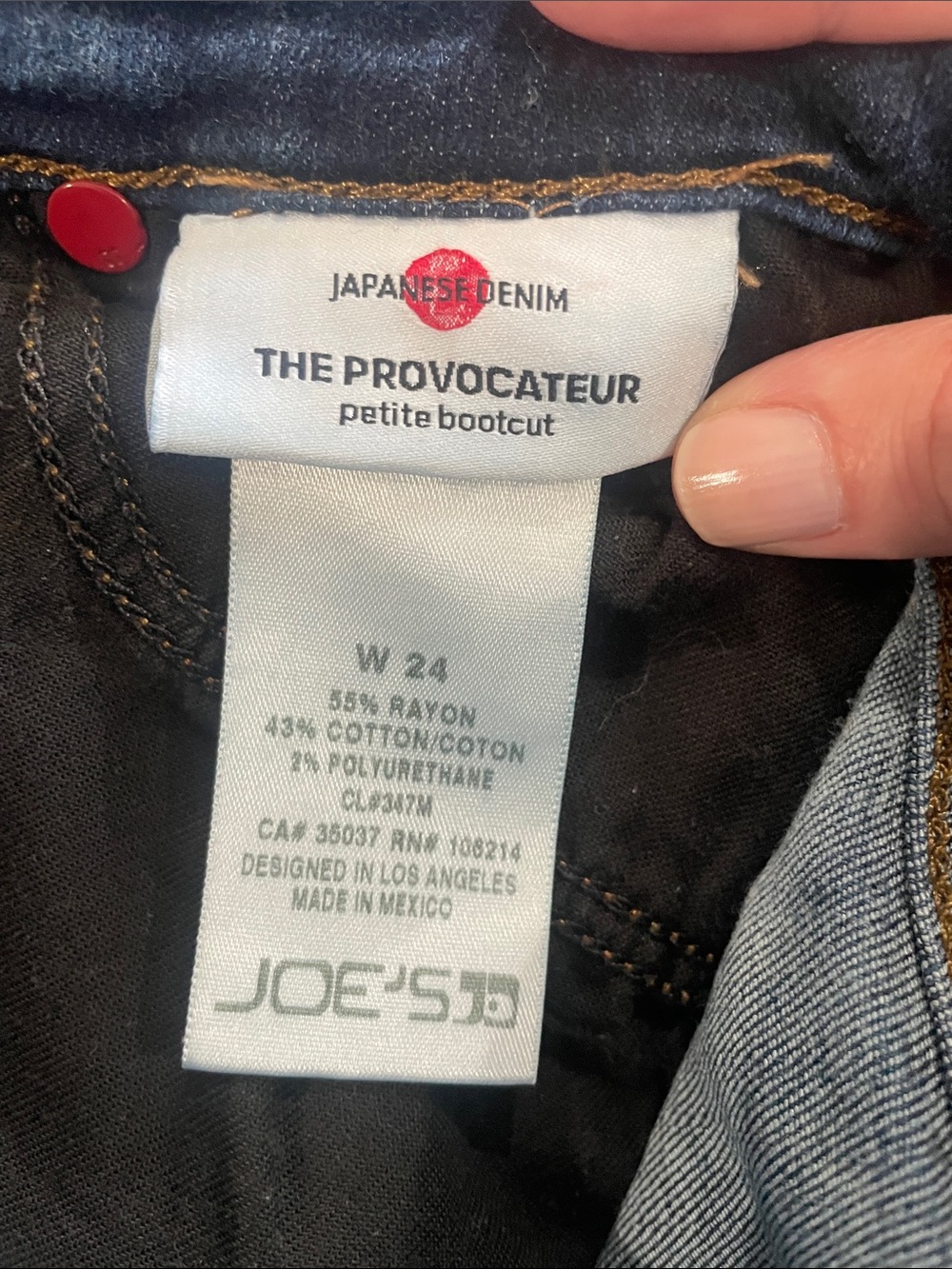 Joe's Jeans Women’s Dark Blue ‘Petite Bootcut’ Jeans Size 24 - Picture 7 of 8